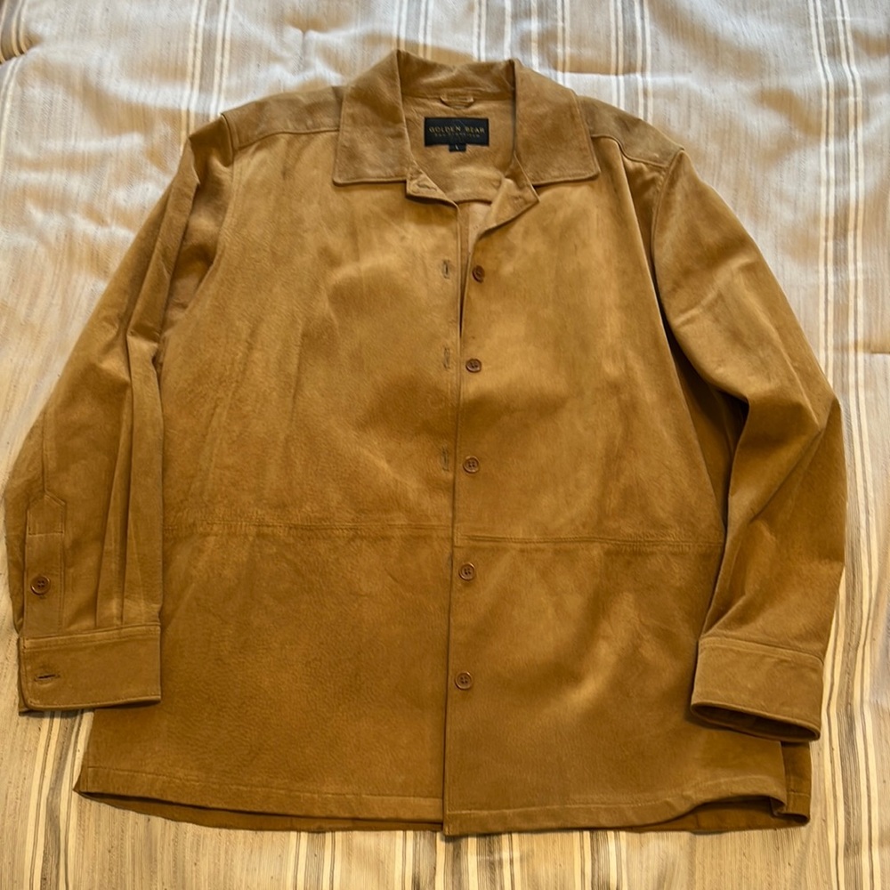 Golden Bear San Francisco | 100% Leather Suede Overshirt/jacket – Made in USA